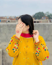 BURAAQ PLAZZO EMBROIDERY 2PC